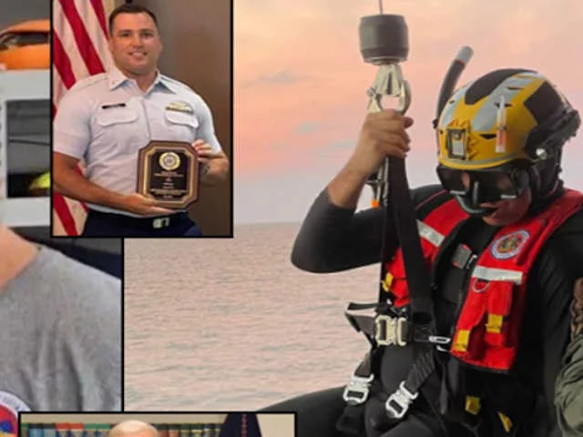 Байден благодарит спасателя за отвагу во время урагана и уволит его за отсутствие прививки